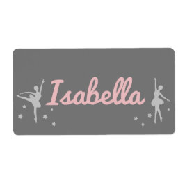 Persoonlijke Ballerina Danseres Sticker Naam
