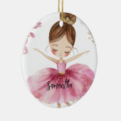 Persoonlijke Ballerina Keramisch Ornament (Rechts)