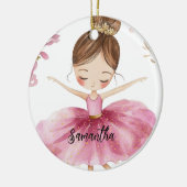 Persoonlijke Ballerina Keramisch Ornament (Links)