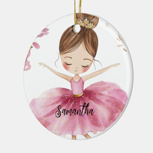 Persoonlijke Ballerina Keramisch Ornament (Links)