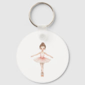 Persoonlijke Ballerina Meisje Sleutelhanger (Achterkant)
