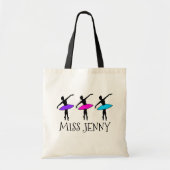Persoonlijke Ballerina Pointe Ballet Dance leraar Tote Bag (Voorkant)
