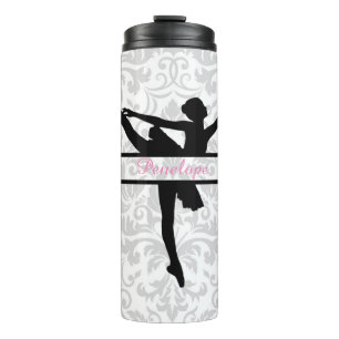 Persoonlijke Ballerina Silhouette Thermal Tumbler Thermosbeker
