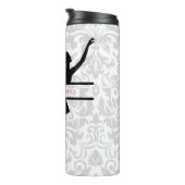 Persoonlijke Ballerina Silhouette Thermal Tumbler Thermosbeker (Geroteerd rechts)