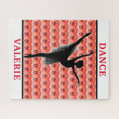 Persoonlijke Ballerina Snoepstok Kerst Dans Legpuzzel (Horizontaal)