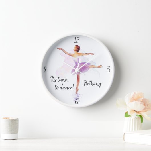 Persoonlijke Ballerina 'Time to Dance' (plus naam) (Huis)