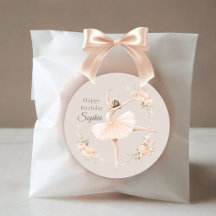 Persoonlijke Ballerina Verjaardag Blush Bloem Part