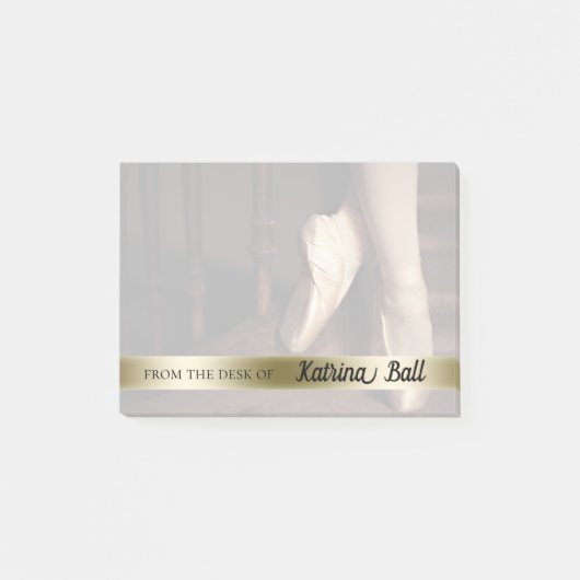 Persoonlijke balletleraar Gift Dance Totenschoenen Post-it® Notes (Voorkant)