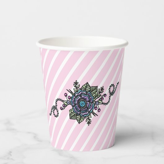 Persoonlijke balletschoenen papieren bekers (Achterkant)