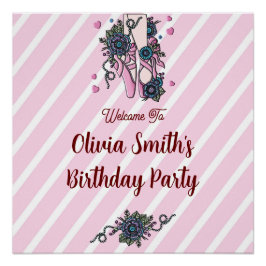 Persoonlijke balletschoenen perfect poster