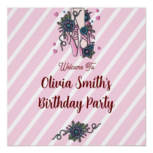 Persoonlijke balletschoenen perfect poster (Voorkant)