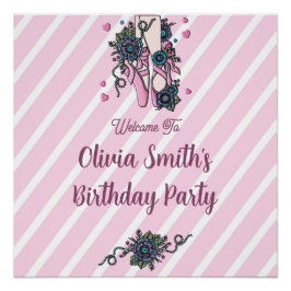 Persoonlijke balletschoenen perfect poster