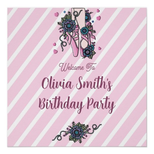 Persoonlijke balletschoenen perfect poster (Voorkant)