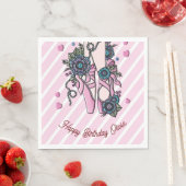 Persoonlijke balletschoenen servet (Insitu)