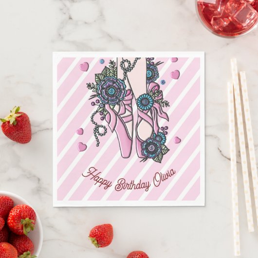 Persoonlijke balletschoenen servet (Insitu)