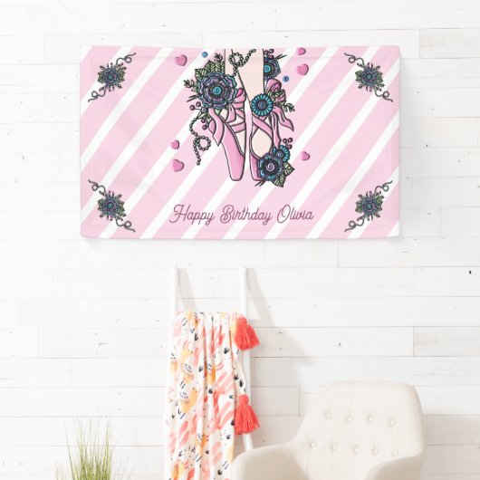 Persoonlijke balletschoenen spandoek (Insitu)