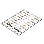 Persoonlijke ballettas Tap Jazz Dance laat leraar  Notitieboek (Linkerzijde)