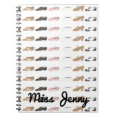 Persoonlijke ballettas Tap Jazz Dance laat leraar  Notitieboek (Voorkant)