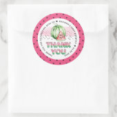 Persoonlijke ballonbrieven Watermelon Birthday Ronde Sticker (Tas)