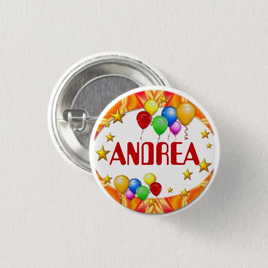 Persoonlijke ballonnen en sterren Button Kind (Voorkant /achterkant)