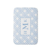 Persoonlijke Bamboe Lattice Monogram Badmat (Voorkant Verticaal)