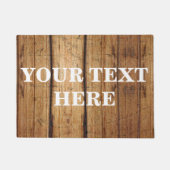 Persoonlijke Bamboe Wood Doormat Deurmat (Voorkant)