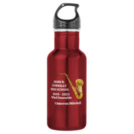 Persoonlijke Band voor Gouden Saxofonist Waterfles