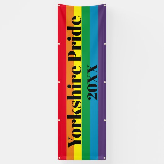 Persoonlijke banner - Stad/stad/Jaar Pride (Verticaal)
