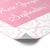 Persoonlijke Baptism-afdrukken voor meisjes - 11x1 Poster (Hoek)