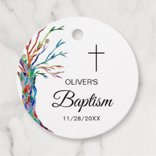 Persoonlijke baptisme Christening Bedankjes Labels