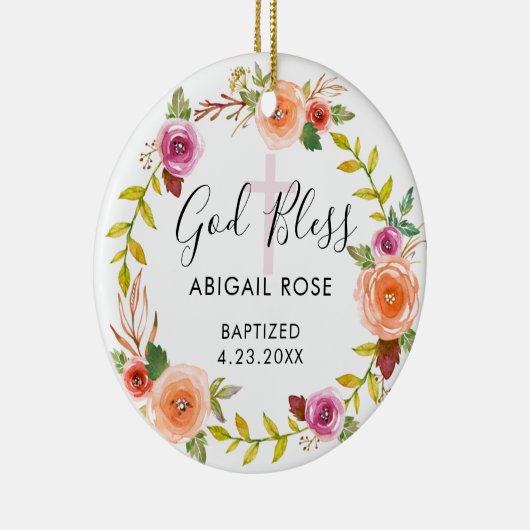 Persoonlijke baptisme keramisch ornament (Rechts)
