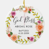 Persoonlijke baptisme keramisch ornament (Achterkant)