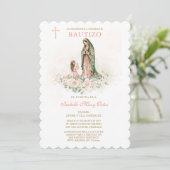 Persoonlijke Baptismokaart Meisje Kaart (Staand voorkant)