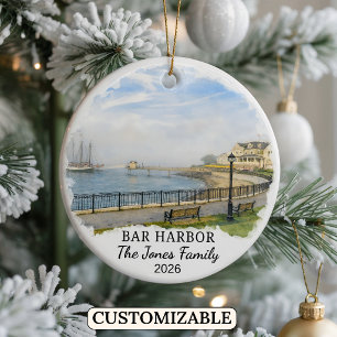Persoonlijke Bar Harbor Versiering, Op Maat Gemaak Keramisch Ornament