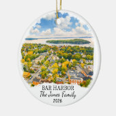 Persoonlijke Bar Harbor Versiering, Op Maat Gemaak Keramisch Ornament (Links)