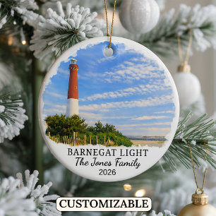 Persoonlijke Barnegat Light, Op Maat New Jersey Keramisch Ornament