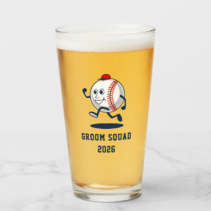Persoonlijke Baseball Ball Cartoon Glas