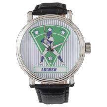 Persoonlijke Baseball Batter Star Blue