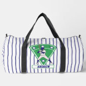 Persoonlijke Baseball Batter Star blue Plunjezak (Voorkant)