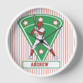 Persoonlijke Baseball Batter Star Red (Voorkant)