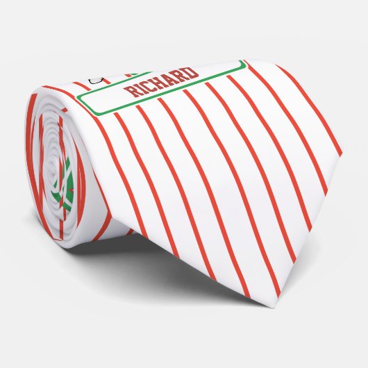 Persoonlijke Baseball Batter Star Red Stropdas (Opgerold)