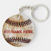 Persoonlijke Baseball-cadeaus voor spelers, tourin Sleutelhanger (Achterkant)
