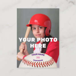 Persoonlijke Baseball Card (Gepersonaliseerd batte Visitekaartje
