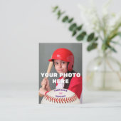Persoonlijke Baseball Card (Gepersonaliseerd batte Visitekaartje (Staand voorkant)