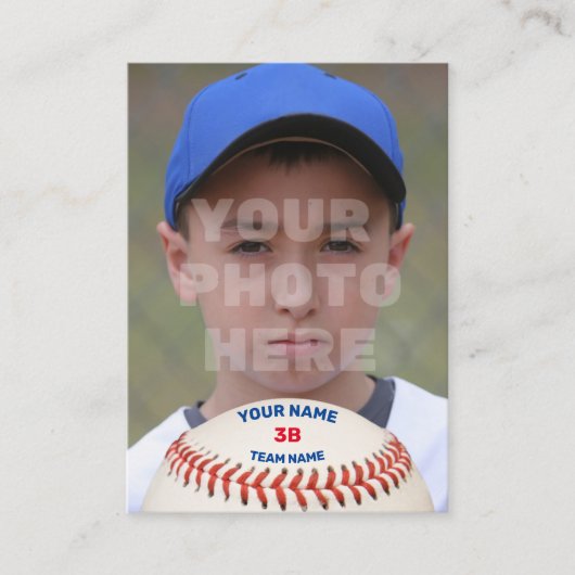 Persoonlijke Baseball Card (Gepersonaliseerd batte Visitekaartje (Voorkant)