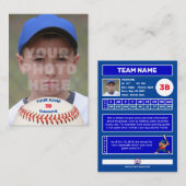 Persoonlijke Baseball Card (Gepersonaliseerd batte Visitekaartje (Voorkant / Achterkant)