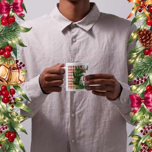 Persoonlijke Baseball Dad met Kerstmuts Koffiemok