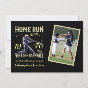 Persoonlijke Baseball Foto: Birthday Kaart