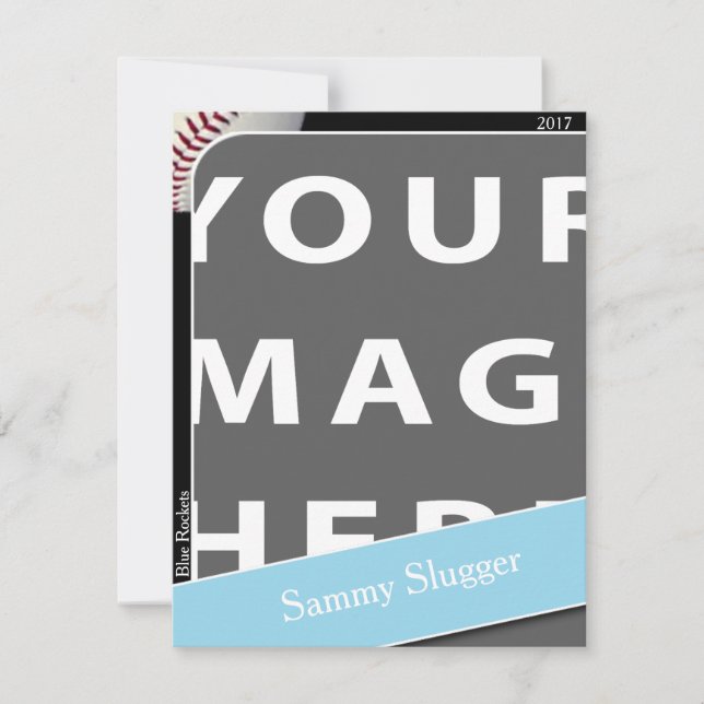 Persoonlijke Baseball-fotokaart (Voorkant)