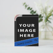 Persoonlijke Baseball-fotokaart Briefkaart (Staand voorkant)